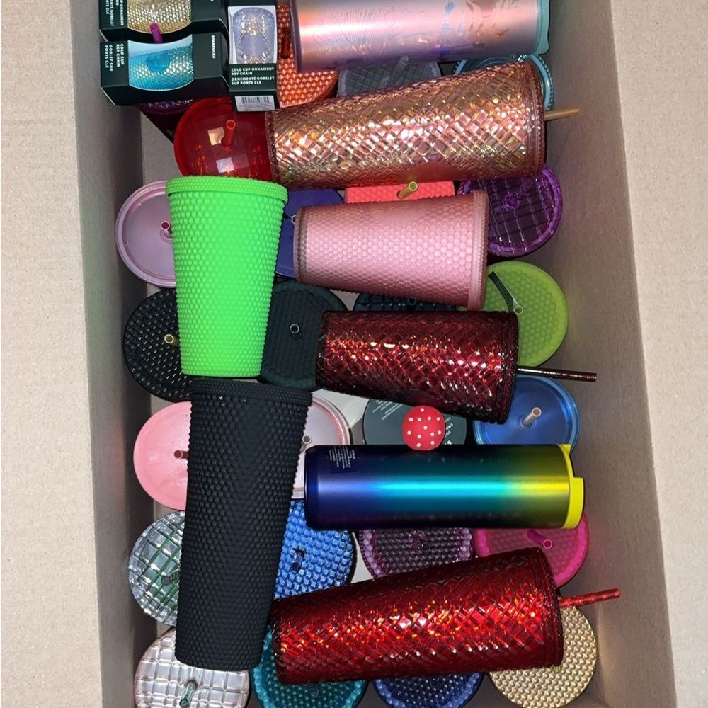 Starbucks Collection TAKE ALL (2 are used & 3 are missing straws see other post)